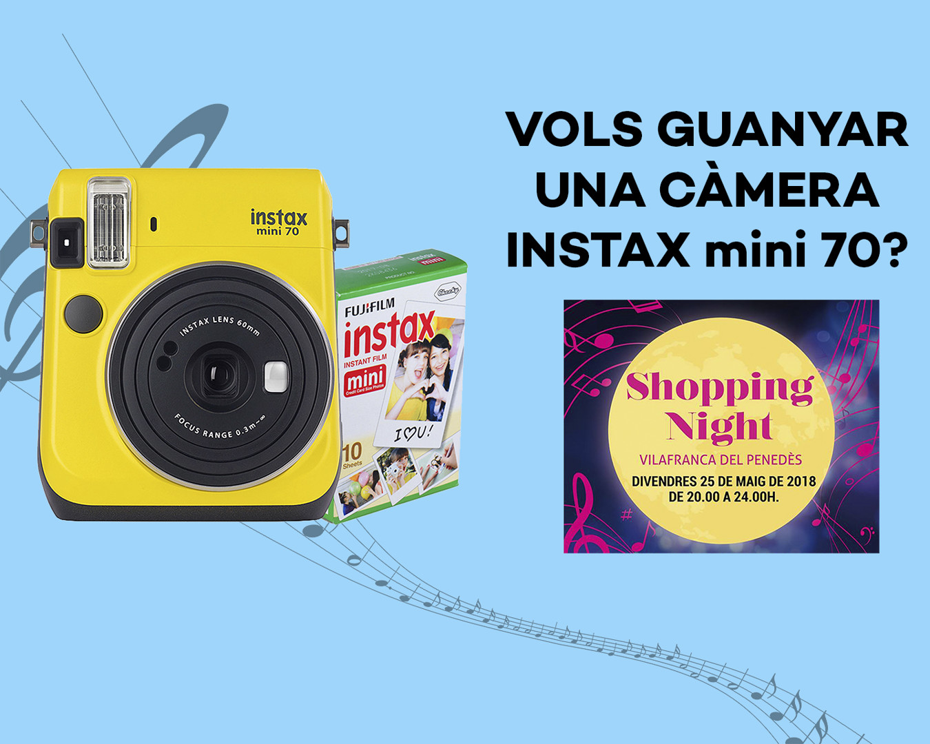 bases concurso instagram camara instax shoppingnight foto penedès